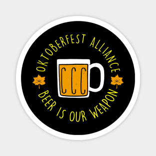 Cool Oktoberfest Funny Slogan Gift For Beer Lovers Magnet